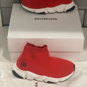 Kids Balenciaga Speed Sock Sneakers.